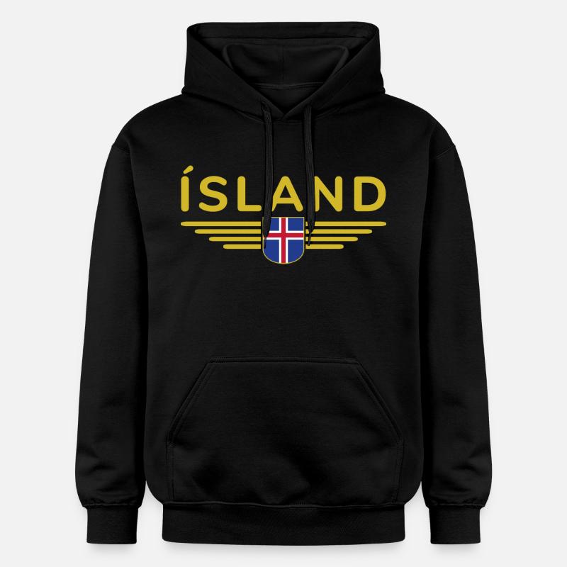 J’aime l’Islande Design T-Shirt Tenue - Sweat à capuche Softstyle® Gildan Unisexe - noir