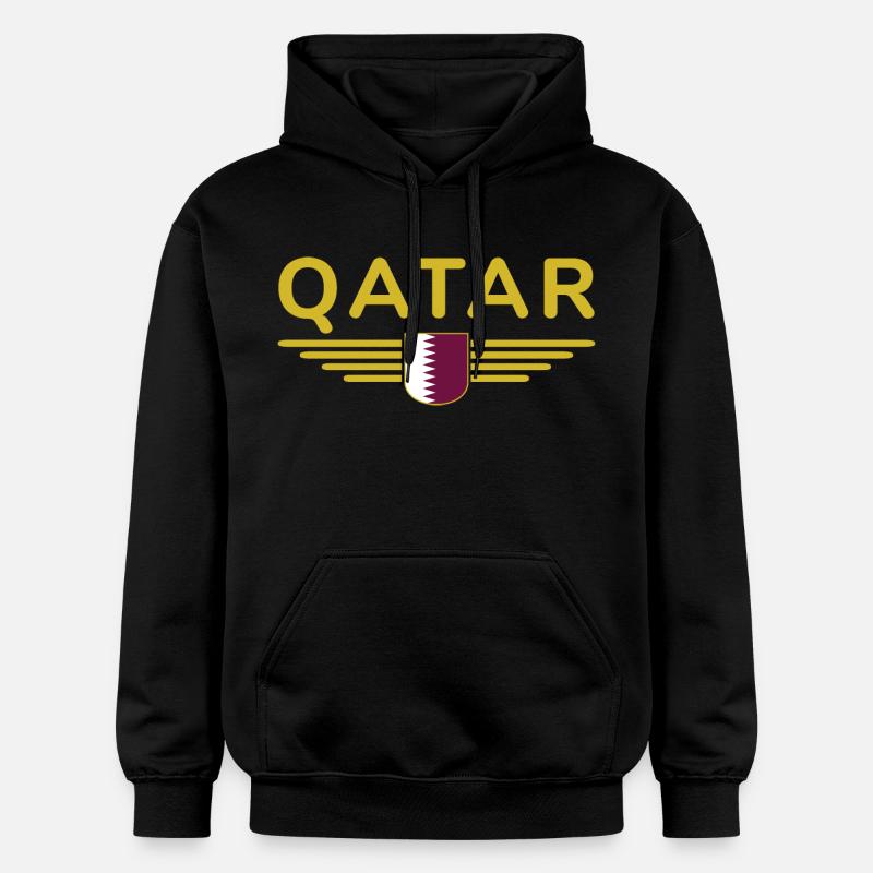Qatar Design – Exclusif et moderne - Sweat à capuche Softstyle® Gildan Unisexe - noir