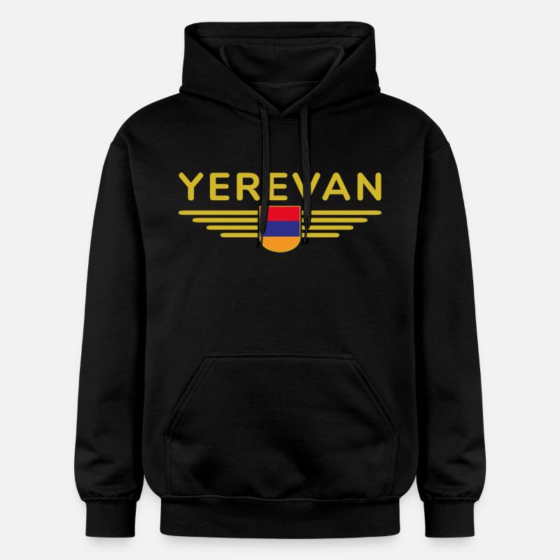 Erevan Design – Vivez l’Arménie - Sweat à capuche Softstyle® Gildan Unisexe - noir