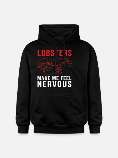 Hummer Meeresfrüchte Lobster Languste - Gildan Unisex Softstyle® Midweight Hoodie - Schwarz