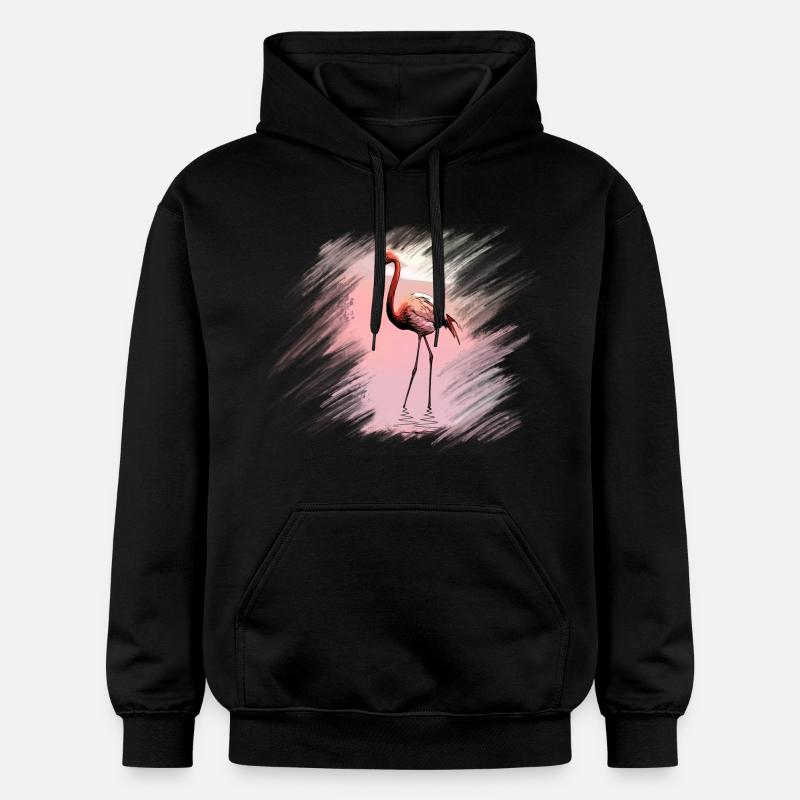 flamant - Sweat à capuche Softstyle® Gildan Unisexe - noir