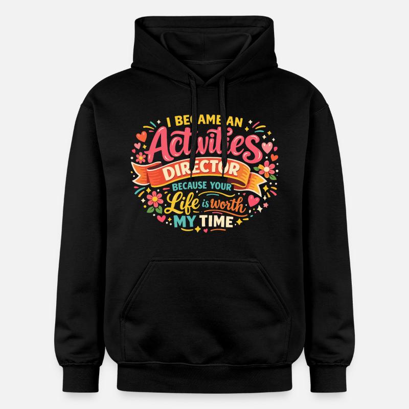 Animateur de Vie : Un Métier Passionnant - Sweat à capuche Softstyle® Gildan Unisexe - noir