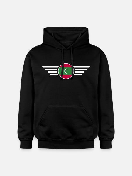 Jeg elsker Maldiverne, Elegance Style Design T-shirt - Gildan Softstyle® Midweight unisex-hoodie - sort