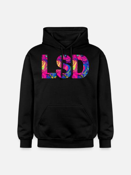 LSD 25 Sunshine Acid - Gildan Unisex Softstyle® Midweight Hoodie - black