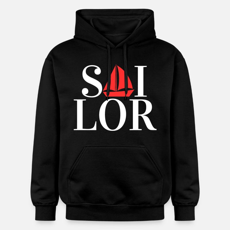 Capitaine Sailor Sailing - Sweat à capuche Softstyle® Gildan Unisexe - noir