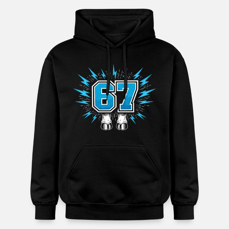 67 Six Seven - Sabot de Vache - Sweat à capuche Softstyle® Gildan Unisexe - noir