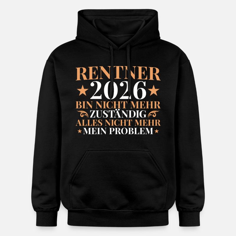 Retraités 2026 Plus responsables - retraite - Sweat à capuche Softstyle® Gildan Unisexe - noir