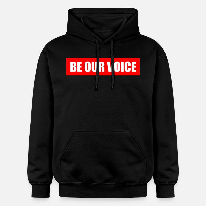 Be our voice - Sweat à capuche Softstyle® Gildan Unisexe - noir