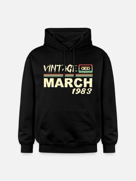 Mars 1983 - March 1983 - Gildan Unisex Softstyle® Midweight Hoodie - black