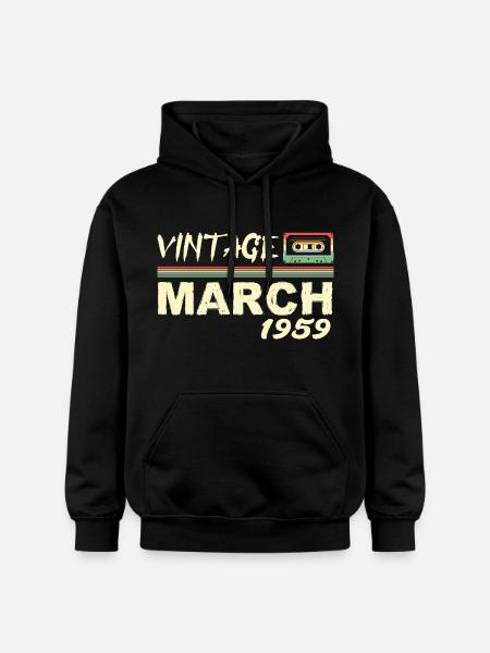 March 1959 - March 1959 - Gildan Unisex Softstyle® Midweight Hoodie - black