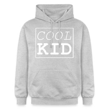 frais Kid - Sweat à capuche Softstyle® Gildan Unisexe - gris clair chiné - Devant - Liana (172cm) & Jaron (178cm)
