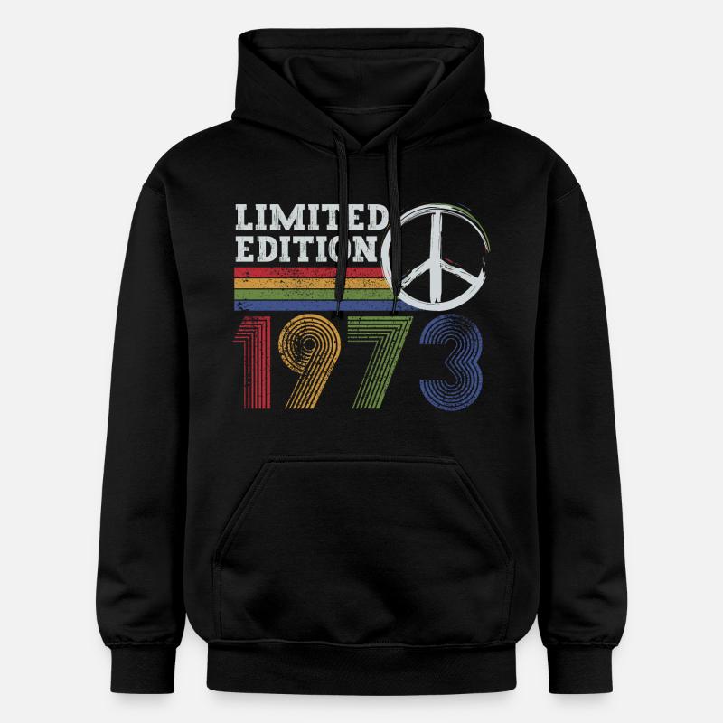 Edition Limitée Peace 1973 Rétro - Sweat à capuche Softstyle® Gildan Unisexe - noir