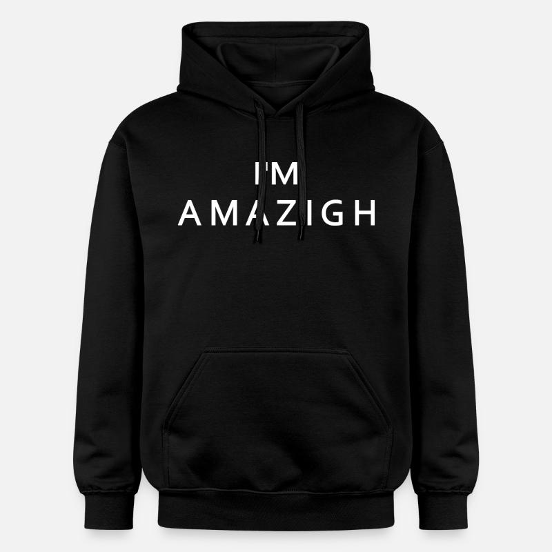 Im amazigh - Sweat à capuche Softstyle® Gildan Unisexe - noir