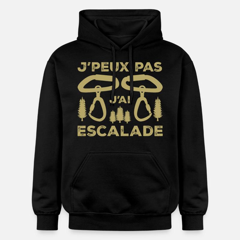 J'peux pas j'ai Escalade - Sweat à capuche Softstyle® Gildan Unisexe - noir