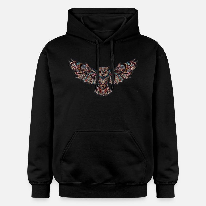 Eule - Gildan Unisex Softstyle® Midweight Hoodie - Schwarz