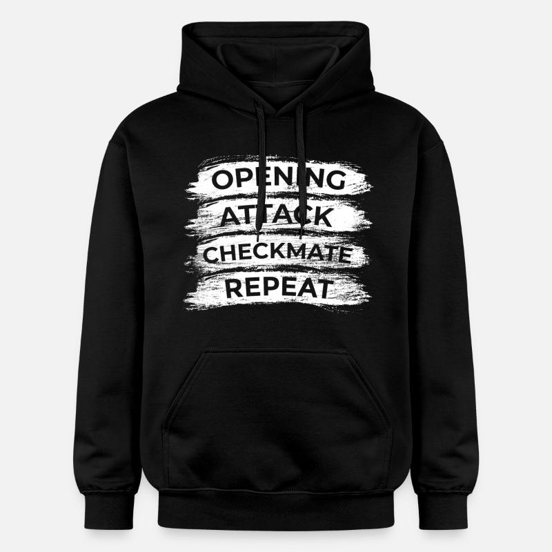 Techniques d’échecs - Sweat à capuche Softstyle® Gildan Unisexe - noir