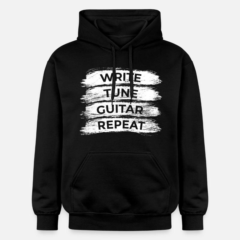 Routine du guitariste - Sweat à capuche Softstyle® Gildan Unisexe - noir
