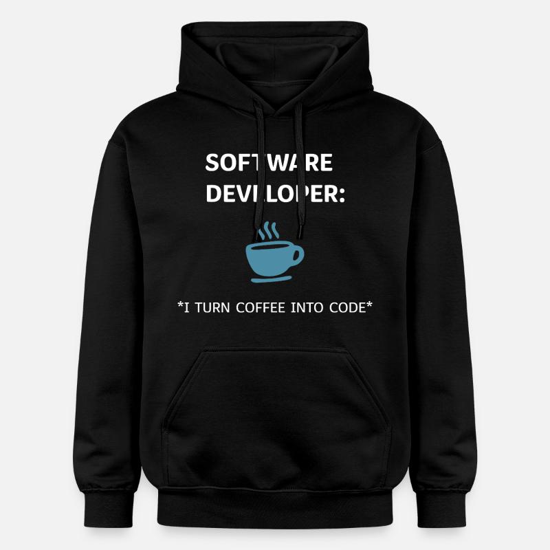 Software Developer - Coffee Edition - Gildan Unisex Softstyle® Midweight Hoodie - black