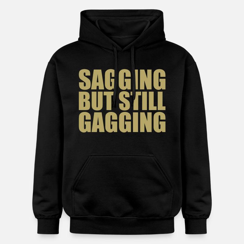 sagging but still gagging - Sweat à capuche Softstyle® Gildan Unisexe - noir