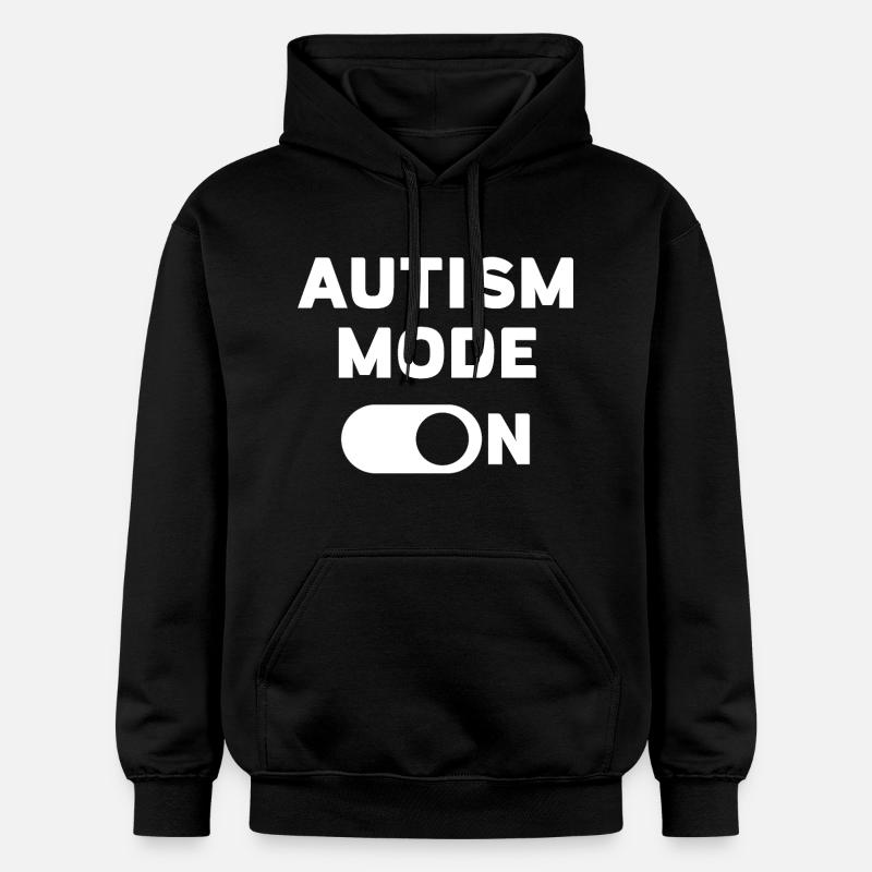 Mode autisme activé - Sweat à capuche Softstyle® Gildan Unisexe - noir