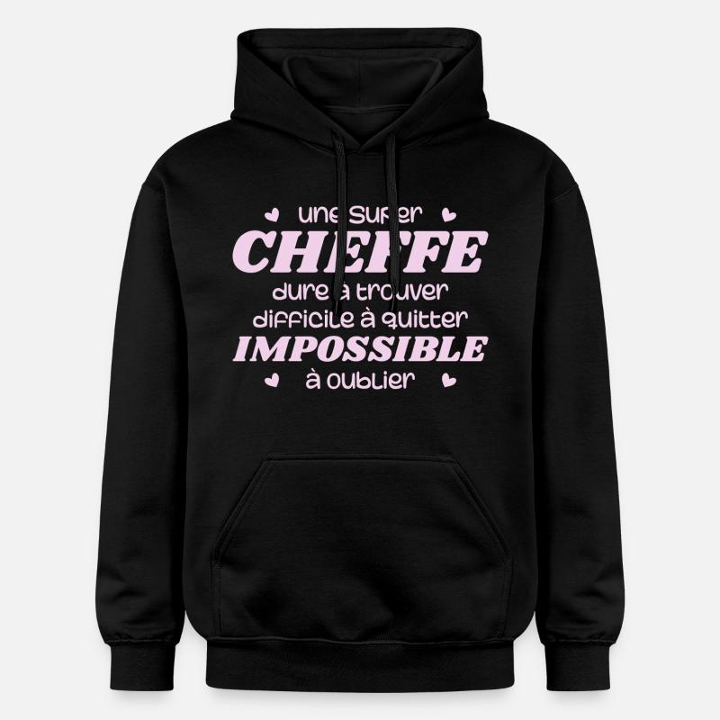Super Cheffe - Sweat à capuche Softstyle® Gildan Unisexe - noir