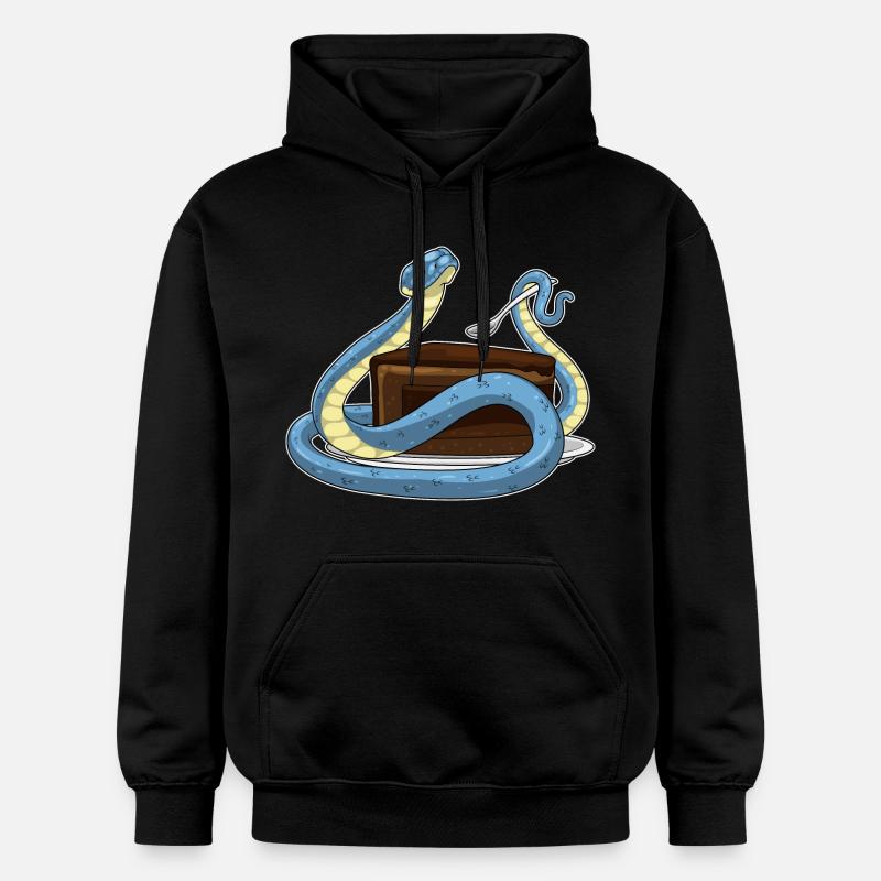Gâteau d’anniversaire serpent - Sweat à capuche Softstyle® Gildan Unisexe - noir
