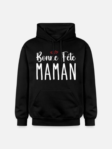 Bonne Fête Maman - Sweat à capuche Softstyle® Gildan Unisexe - noir