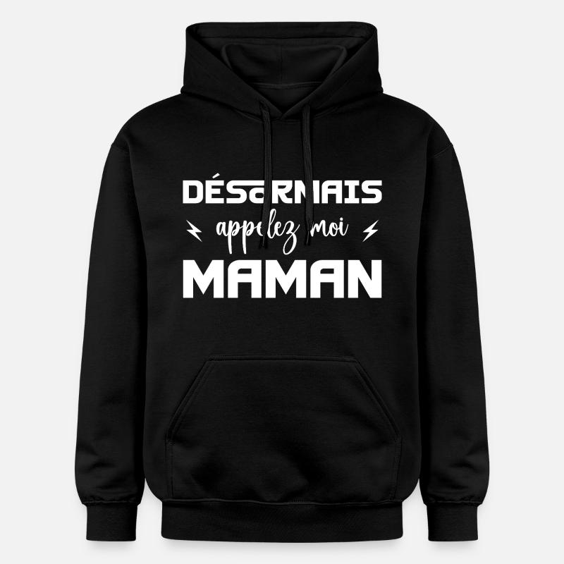 désormais appelez moi maman - Sweat à capuche Softstyle® Gildan Unisexe - noir