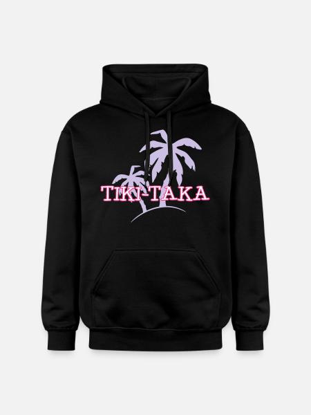 Tiki Taka / Aloha / Kaua / Hawaii / Palme 3c - Felpa con cappuccio unisex Softstyle® Gildan con grammatura media - nero