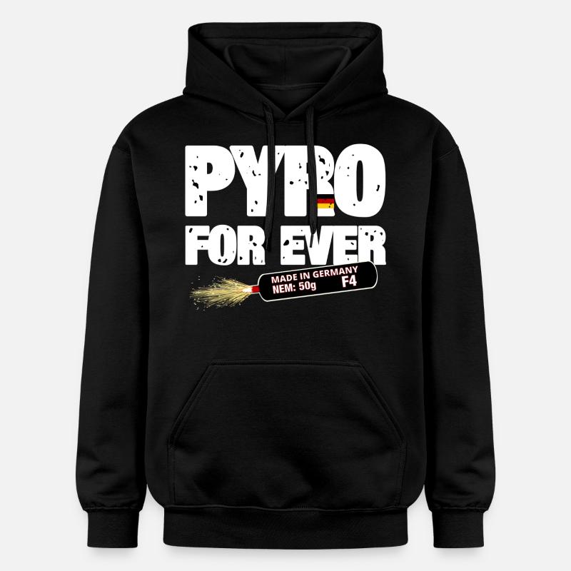 Pyro pour toujours - Sweat à capuche Softstyle® Gildan Unisexe - noir
