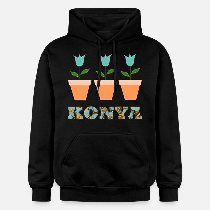 Konya E 204 - Sweat à capuche Softstyle® Gildan Unisexe - noir