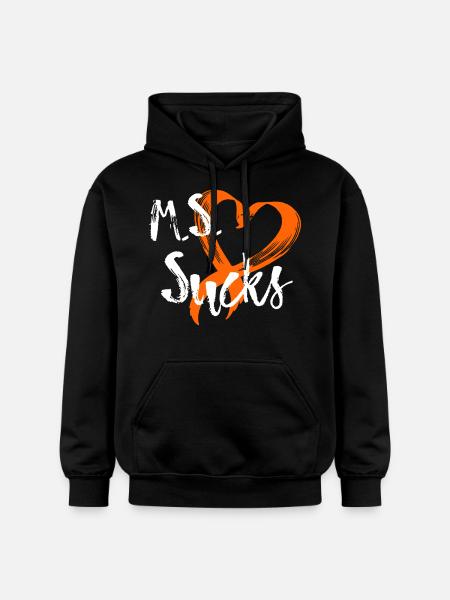 Multiple Sclerosis Awareness - Gildan Unisex Softstyle® Midweight Hoodie - black
