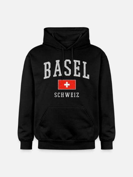 Basel - Gildan Unisex Softstyle® Midweight Hoodie - black