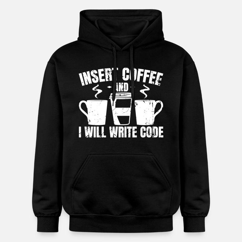 Programmeur Blagues drôles - Sweat à capuche Softstyle® Gildan Unisexe - noir