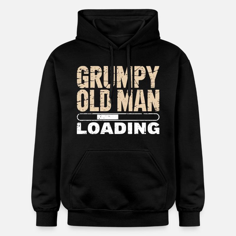 Grumpy Old Man Loading - Sweat à capuche Softstyle® Gildan Unisexe - noir