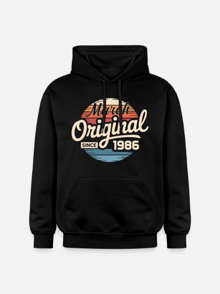 Legendary since march 1986 - Gildan Unisex Softstyle® Midweight Hoodie - black