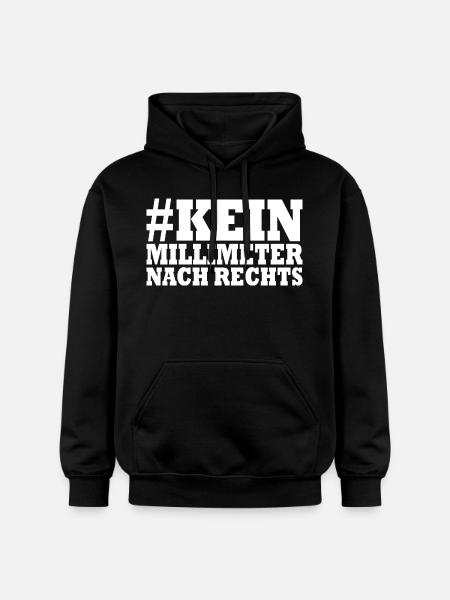 kein millimeter nach rechts - Gildan Unisex Softstyle® Midweight Hoodie - Schwarz