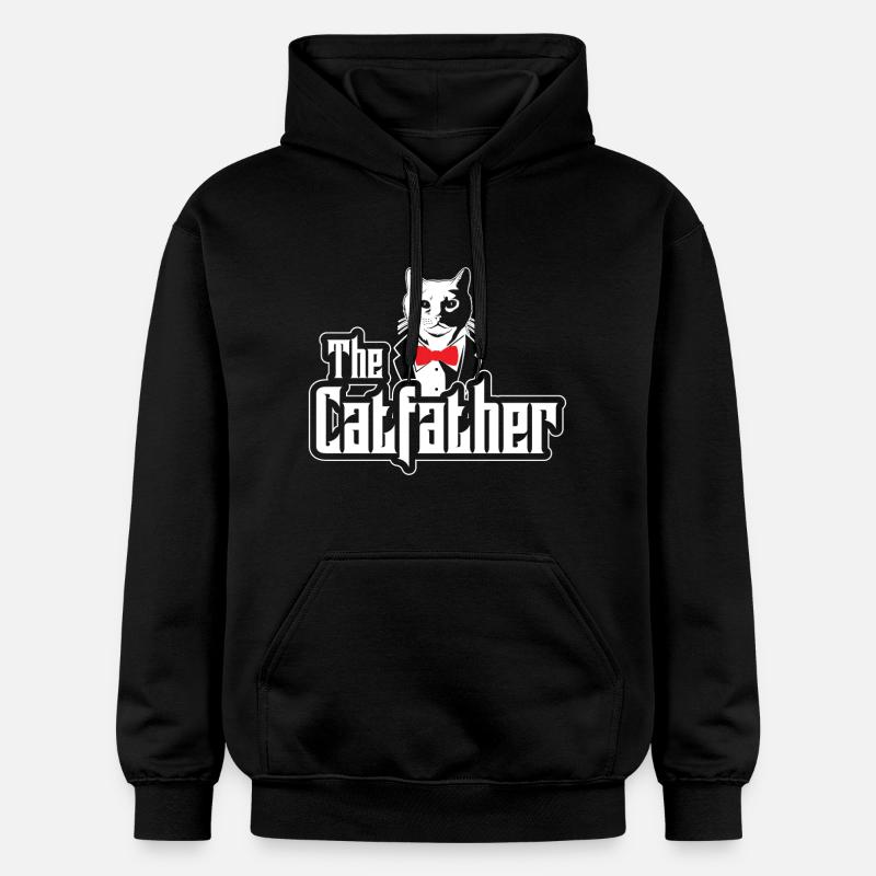 Le Catfather - Conception de chats - Sweat à capuche Softstyle® Gildan Unisexe - noir