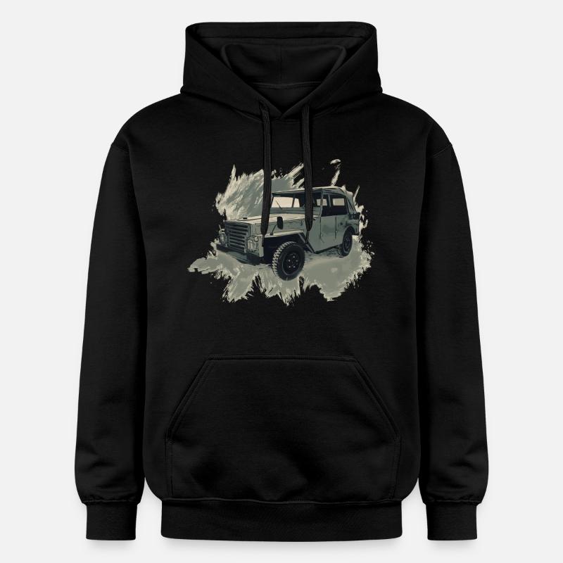 P-2-M - Sweat à capuche Softstyle® Gildan Unisexe - noir