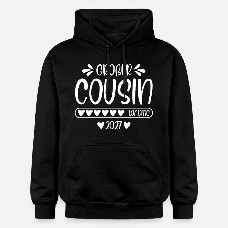 Großer Cousin 2027 loading - Gildan Unisex Softstyle® Midweight Hoodie - Schwarz