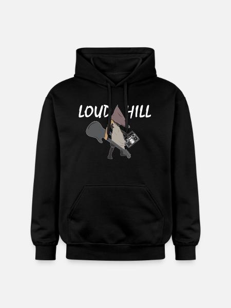Loud Hill Pyramidenkopf Monster Geschenkidee - Gildan Unisex Softstyle® Midweight Hoodie - Schwarz