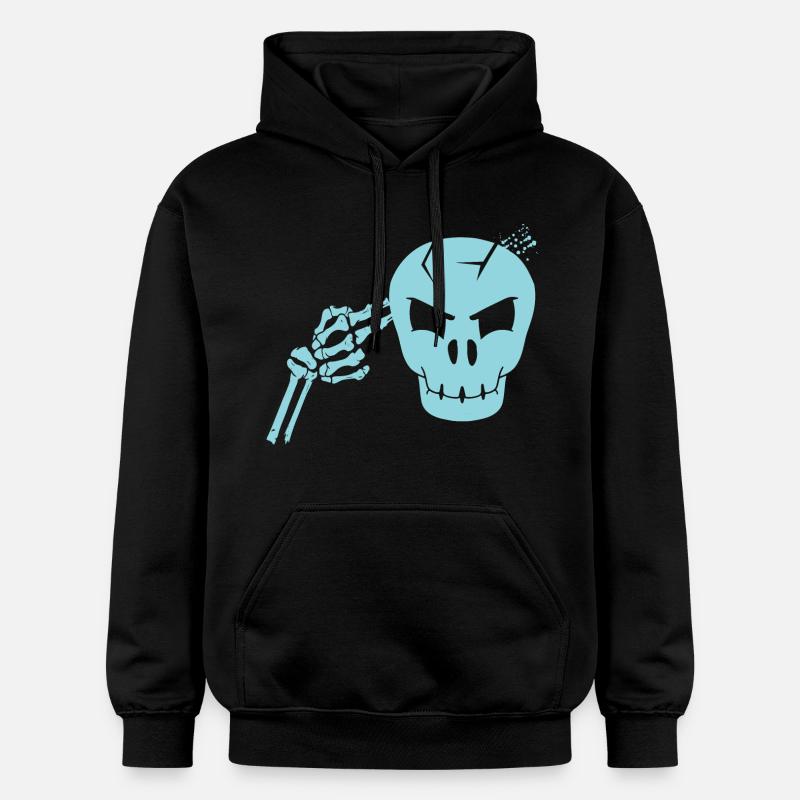 Coup de tête de crâne - Sweat à capuche Softstyle® Gildan Unisexe - noir