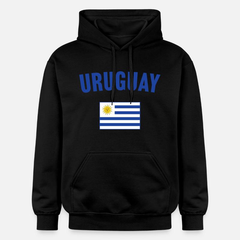 Drapeau de l’Uruguay - Sweat à capuche Softstyle® Gildan Unisexe - noir