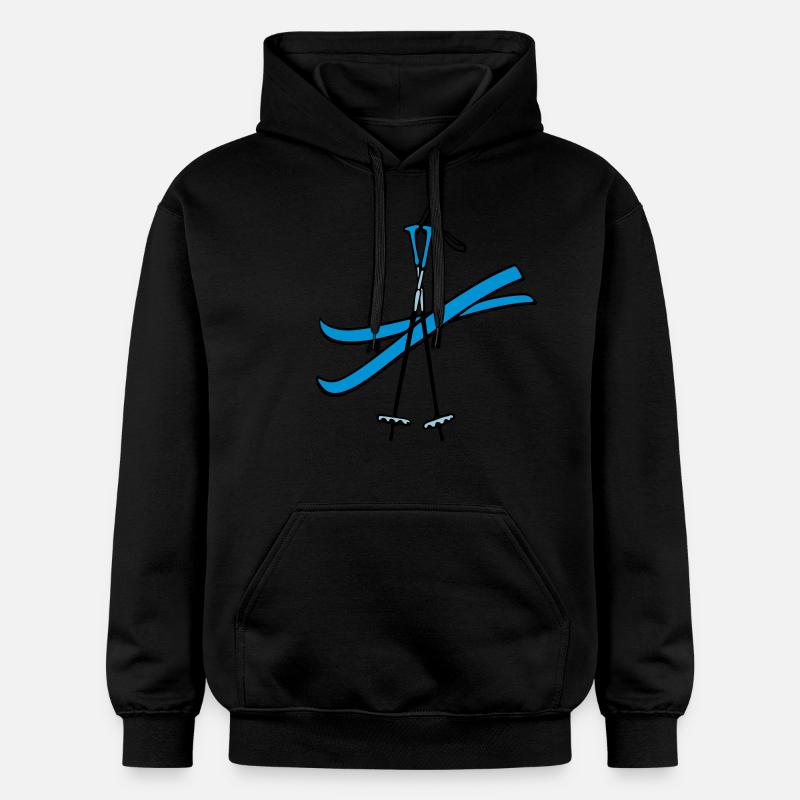 Ski - Sweat à capuche Softstyle® Gildan Unisexe - noir