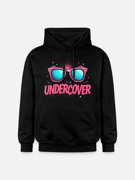Undercover Speech - Sunglasses Design - Gildan Unisex Softstyle® Midweight Hoodie - black