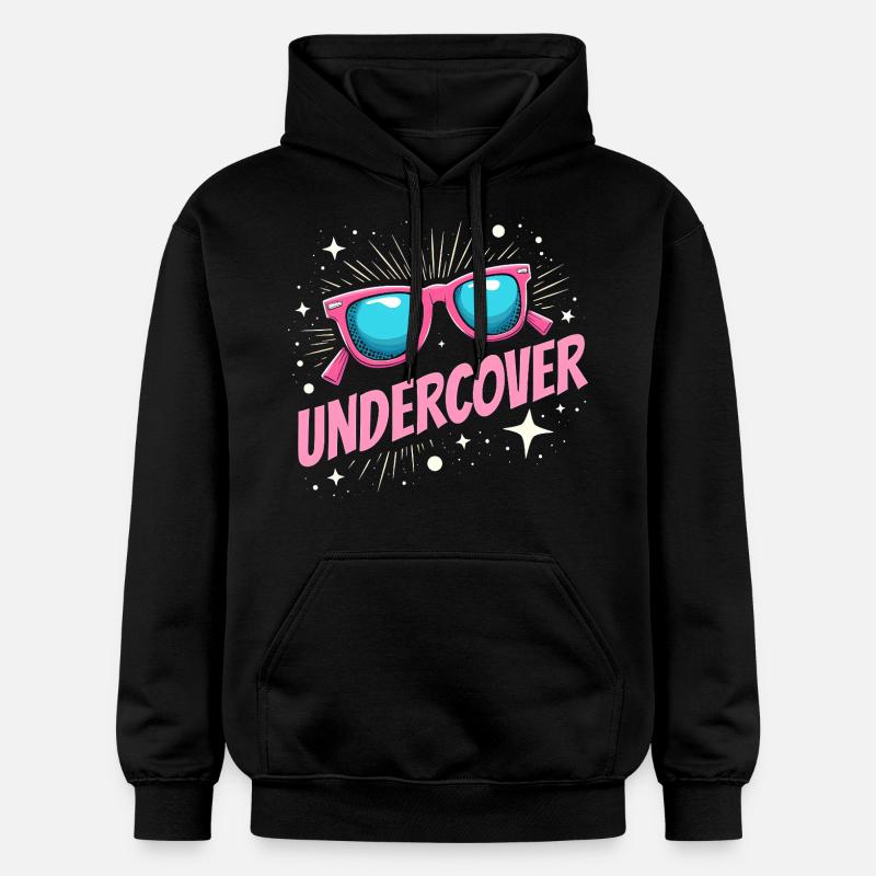 Déguisement Undercover - Sunglasses Fun - Sweat à capuche Softstyle® Gildan Unisexe - noir