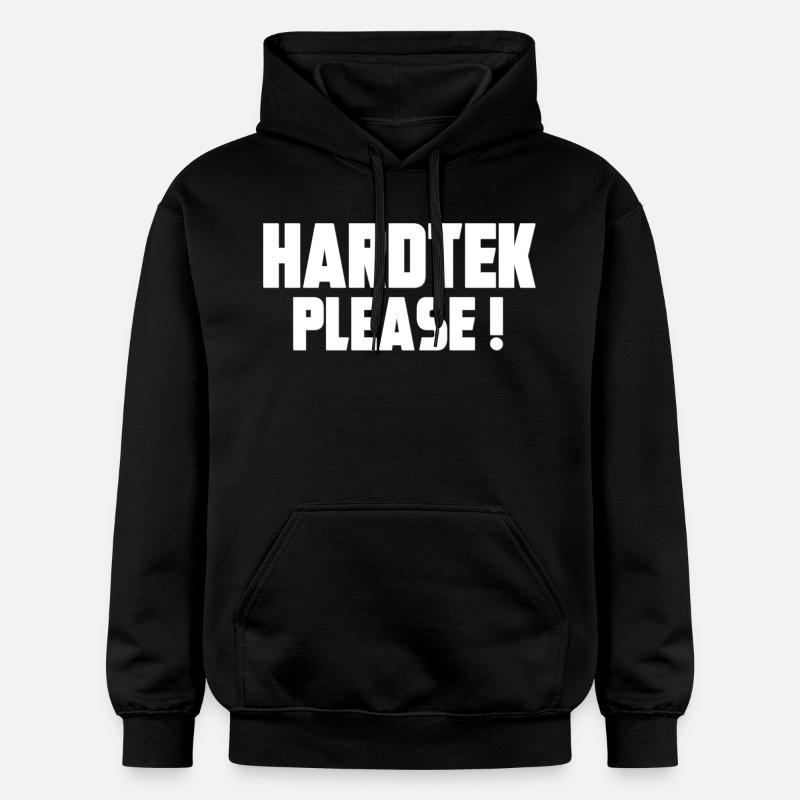 Hardtek Please ! - Sweat à capuche Softstyle® Gildan Unisexe - noir