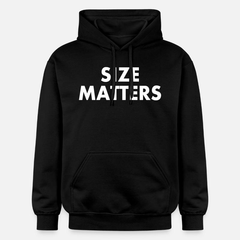 Size matters - Sweat à capuche Softstyle® Gildan Unisexe - noir