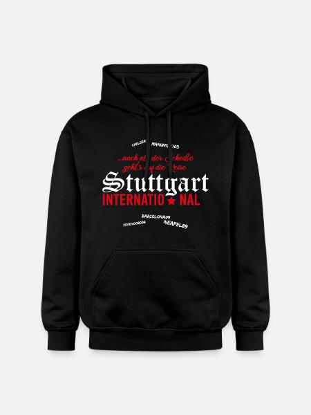 Fußball Stuttgart International - Gildan Unisex Softstyle® Midweight Hoodie - Schwarz