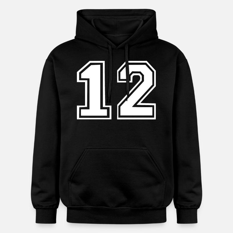 12 - Sweat à capuche Softstyle® Gildan Unisexe - noir